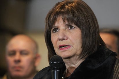 La ministra de Seguridad de Argentina, Patricia Bullrich, informó que hay funcionarios bolivianos resguardados en su país. (ARCHIVO)