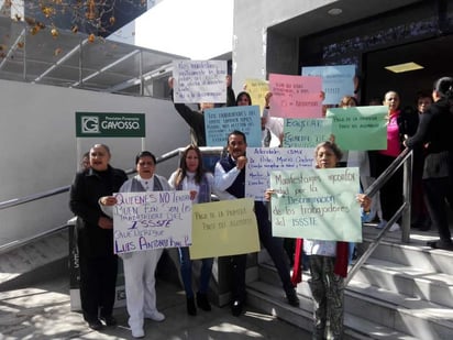 Fue este jueves que se realizaron diversas manifestaciones y protestas públicas en el ISSSTE.