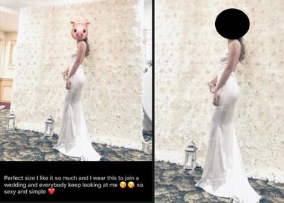 Para esta mujer no es evidente que usar blanco en una boda, no siendo la novia, no es bien visto. (INTERNET)