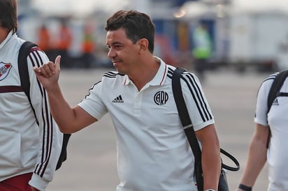 Marcelo Gallardo, técnico del club argentino River Plate, es importante como sepan llevar la presión en el duelo ante Flamengo. (EFE)