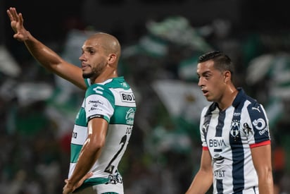 Santos Laguna visita a los Rayados de Monterrey para el juego de iba de los Cuartos de final del Apertura 2019. (ARCHIVO)