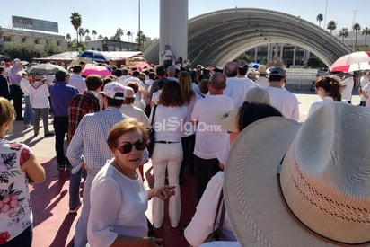 Ciudadanos de La Laguna acudieron al llamado hecho en redes sociales para manifestar su rechazo a las políticas de gobierno que ha implementado el presidente López Obrador durante su primer año de gobierno. (VIRGINIA HERNÁNDEZ)