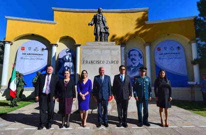 Celebran el 190 aniversario de Francisco Zarco Mateos. (CORTESÍA) 