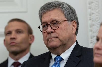 El fiscal general estadounidense, William Barr, visitará México esta semana para discutir sobre la cooperación en seguridad. (ARCHIVO)