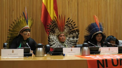 Indígenas de la Amazonía brasileña han alertado hoy de la muerte de sus pueblos y de que su sangre 'está siendo derramada'. (ARCHIVO) 