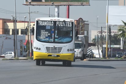 Las autoridades iniciarán las modificaciones de rutas en Torreón, las primeras serán el Triángulo Rojo y Triángulo Amarillo. (FERNANDO COMPEÁN)