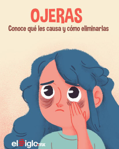 Las ojeras son manchas consideradas antiestéticas que aparecen alrededor de los ojos en coloraciones como rojo, morado, grisáceo y principalmente café.  (EL SIGLO DE TORREÓN)