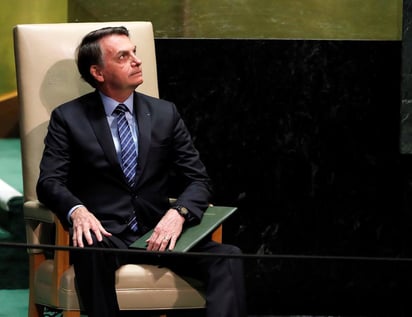 El presidente brasileño Jair Bolsonaro negó hoy estar vinculado con las acusaciones de la Fiscalía de Río de Janeiro contra su hijo el senador federal, Flavio Bolsonaro. (ARCHIVO) 