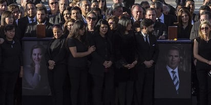 El Partido Acción Nacional ofreció una misa en memoria de la exgobernadora de Puebla, Martha Erika Alonso y su esposo y excoordinador parlamentario del blanquiazul en el Senado, Rafael Moreno Valle. (ARCHIVO)