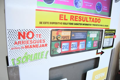 En distintos municipios del estado se instalaron diversos alcoholímetros en restaurantes.