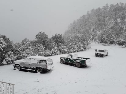 Caminos y Puentes Federales avisó que la supercarretera Durango-Mazatlán fue cerrada a la circulación por nevada. (ESPECIAL)