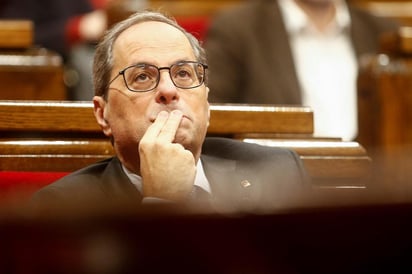 La JEC acordó retirar la credencial de diputado regional de Torra, lo que implica en la práctica su inhabilitación. (EFE)