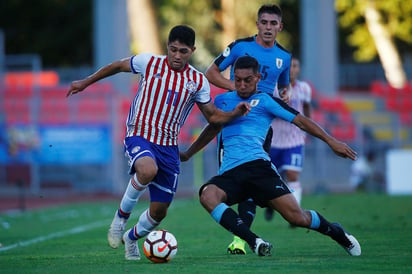 Sebastián Cáceres (d) es el cuarto refuerzo de las Águilas del América, el defensa uruguayo tiene 20 años de edad. (ARCHIVO) 