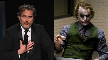 Tras su triunfo en los Globos de Oro y en los Critics Choice Awards, Joaquin Phoenix ha sido galardonado en los SAG Awards celebrados el pasado domingo por su papel de Joker, donde al recibir el galardón, el actor nominado al Oscar decidió rendir homenaje a su predecesor Heath Ledger, quien también dio vida al villano de DC en la cinta de Christopher Nolan El Caballero de la noche. (ESPECIAL)