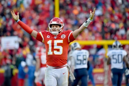 Patrick Mahomes ha brillado esta postemporada con los Jefes. (AP)