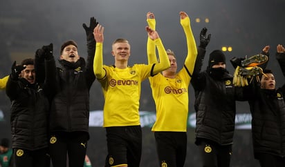 Los goles de la victoria fueron obra del portugués Raphael Guerreiro, Marco Reus, Jadon Sancho, así como un doblete de Erling Brand Haland. (EFE)