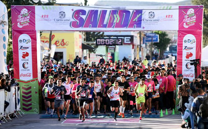 Un gran ambiente se vivió en la edición 2020 de la Carrera Atlética de Cuencamé, tanto en la distancia 10 K, en la recreativa y elite 5 K, además de las categorías infantiles.  (Fotografías de Jesús Galindo López)