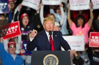 El presidente de Estados Unidos, Donald Trump, declaró hoy en un acto público en Nueva Jersey que México está pagando “muy amablemente” el muro fronterizo y que el país está haciendo un “trabajo fantástico”. (EFE)