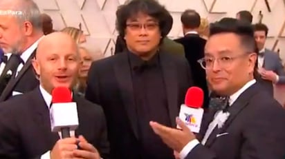 Luego de las críticas que recibió Facundo en redes sociales por su presencia en la alfombra roja de los premios Oscar, así como una pregunta que hizo a Bong Joon-ho, director de Parásitos, el mexicano decidió publicar donde respondió y reprendió a sus detractores. (ESPECIAL)