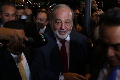 Carlos Slim acudió la tarde de este miércoles a Palacio Nacional, donde se convocó a empresarios a una reunión con el presidente Andrés Manuel López Obrador. (EL UNIVERSAL)