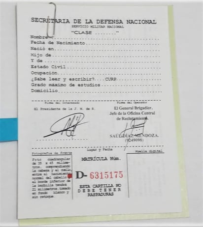 El municipio de Francisco I. Madero logró un convenio con la Junta Municipal de Reclutamiento de Monterrey, Nuevo León, para proveer de constancias de no registro a los jóvenes nacidos allá. (EL SIGLO DE TORREÓN)