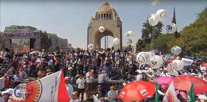 Por primera vez el presidente Andrés Manuel López Obrador (Morena) encabeza un congreso y celebración por el 84 Aniversario de la Confederación de Trabajadores de México (CTM), una de las fuerzas vivas del PRI. (ESPECIAL)