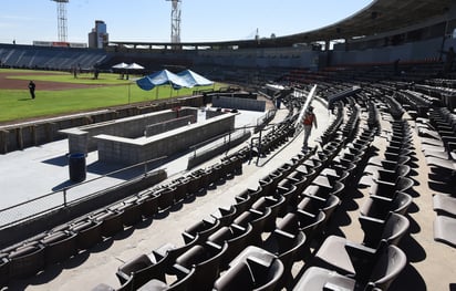 Va tomando forma el nuevo bar, el cual estará al nivel del terreno de juego. (JESÚS GALINDO)