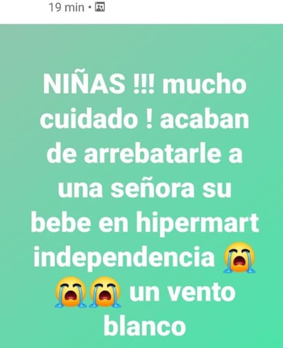 Publicación en redes sociales sobre robo de bebé moviliza a las autoridades de Torreón; todo fue falso. (EL SIGLO DE TORREÓN)