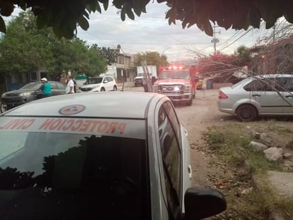 Hasta el lugar acudieron elementos del cuerpo de Bomberos y agentes de la Policía Municipal. (EL SIGLO DE TORREÓN)