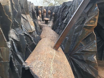 Siempre sí se instalará la escultura donada por AHMSA al pueblo de Monclova en la Loma de la Bartola. (EL SIGLO COAHUILA)