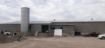 La obra de construcción del Centro de Acopio de Leche tiene un avance del 95 por ciento. (EL SIGLO DE TORREÓN) 