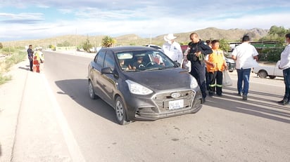 Autoridades de seguridad y de salud revisan a quienes llegan al municipio. (EL SIGLO DE TORREÓN) 