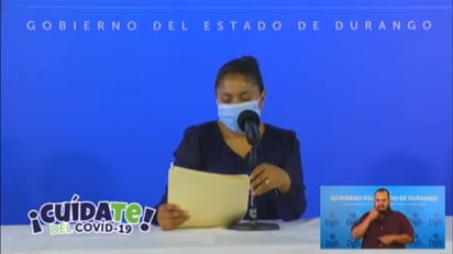 Las autoridades de Salud del estado de Durango, presentaron como cada día la actualización sobre casos de COVID-19, enfermedad causada por el coronavirus SARS-CoV-2. (ESPECIAL)