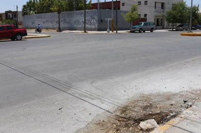 En el lugar del accidente quedaron las huellas del incendio.