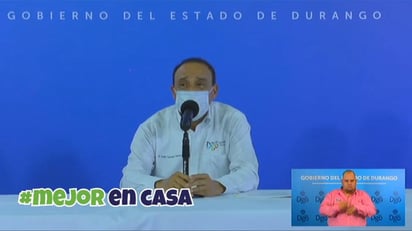 Las autoridades de Salud del estado de Durango, representadas por el secretario Sergio González Romero, presentaron como cada día la actualización sobre casos de COVID-19, enfermedad causada por el coronavirus SARS-CoV-2. (ESPECIAL)