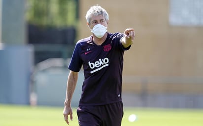 Enrique Setién, entrenador español del FC Barcelona, aseguró que su equipo luce fresco y motivado de cara a la vuelta de LaLiga, pactada para el 11 de junio, luego del parón generado por el COVID-19. (ARCHIVO)