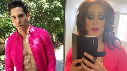 Con peluca y tacones, Christian Chávez compartió una fotografía y un mensaje para la comunidad travesti, transexual y transgénero. (INSTAGRAM) 