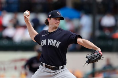 Gerrit Cole llegó a los Yanquis esta temporada, procedente de los Astros de Houston.(ARCHIVO)