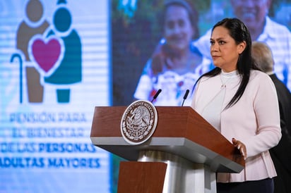 Ariadna Montiel señaló que con esta ayuda se verán beneficiadas 8 millones 25 mil 587 adultos mayores y 744 mil 598 menores con discapacidad y que en su totalidad se dispersarán más de 45 mil millones de pesos. (EL UNIVERSAL)