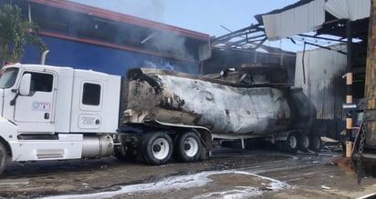 Dos hombres fallecieron al explotar una pipa en un taller ubicado en el municipio de Altamira, Tamaulipas. (ARCHIVO)