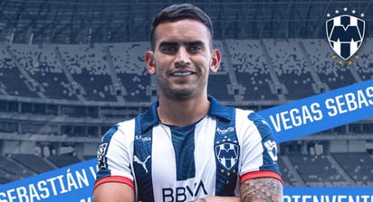 Rayados hace oficial la llegada del chileno Sebastián Vegas. (ESPECIAL)