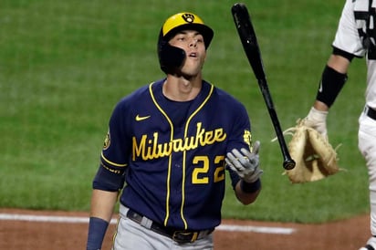 Christian Yelich, campeón de bateo en la Liga Nacional durante las dos campañas anteriores, tiene mucho camino por recorrer si quiere un tercer título. El astro de los Cerveceros de Milwaukee ha bateado de 27-1 en el comienzo de la campaña. (ARCHIVO)