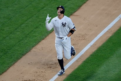 Aaron Judge conectó su tercer cuadrangular de la temporada, en la victoria de los Yanquis 5-1 sobre Medias Rojas. (AP)