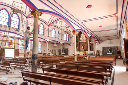 En esta segunda etapa de la remodelación del templo del Perpetuo Socorro en Torreón se invertirán cerca de 600 mil pesos. (EL SIGLO DE TORREÓN)