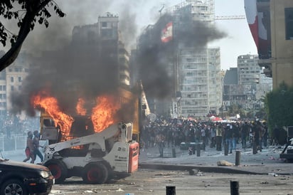 El 'día del juicio' fue el lema escogido por los manifestantes para llamar a la protesta del sábado. (EFE)