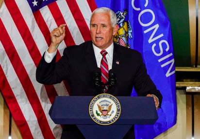 Pence fue nominado por el exgobernador de Wisconsin, Scott Walker, y ganó el apoyo unánime de los delegados republicanos. (ARCHIVO)