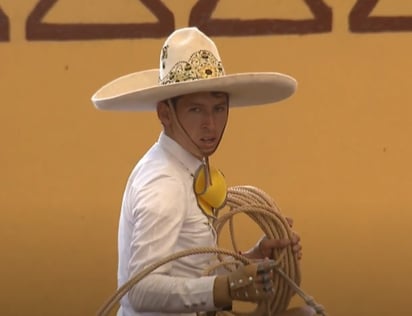 El integrante del equipo Hacienda El Rosario, no tuvo fortuna durante la recta final de la charreada y sumó escasa puntuación.