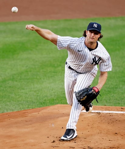 El estelar Gerrit Cole buscará darle a los Yanquis el primer triunfo en la serie ante Tampa Bay. (EFE)