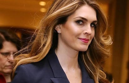 Hope Hicks se desempeña como asesora de Donald Trump durante su gobierno (CAPTURA) 