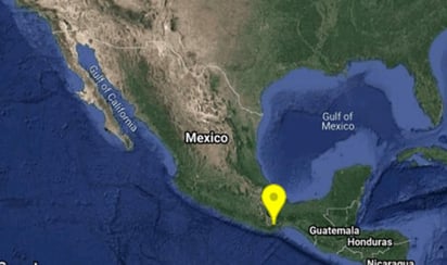 El movimiento telúrico fue a 53 kilómetros al este de Miahuatlán, Oaxaca y fue a las 11:47 horas.
(ESPECIAL)